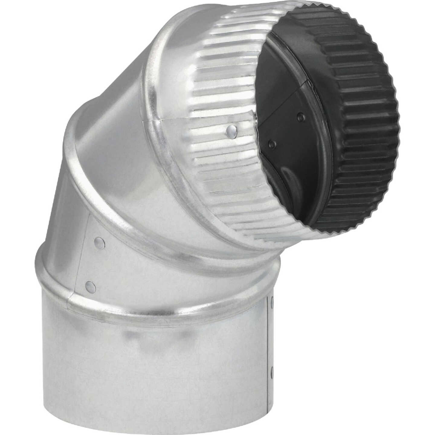 Imperial 28 Ga. 4 In. D Round Galvanized Adjustable Elbow Image 1