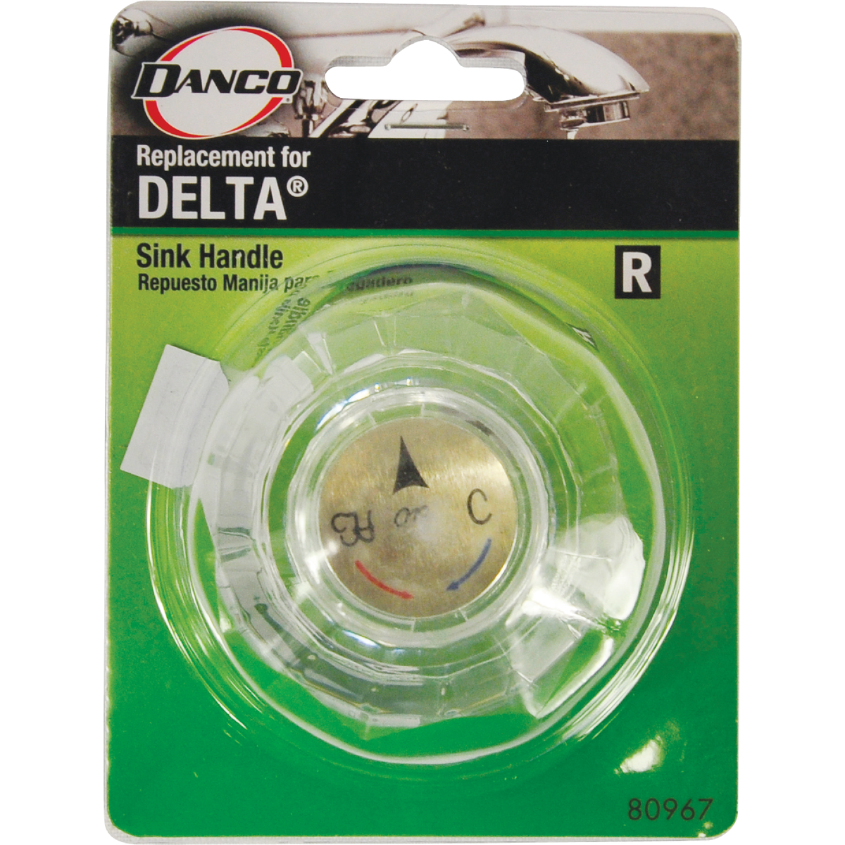 Danco Acrylic Delta Single Replacement Clear Faucet Handle Image 2