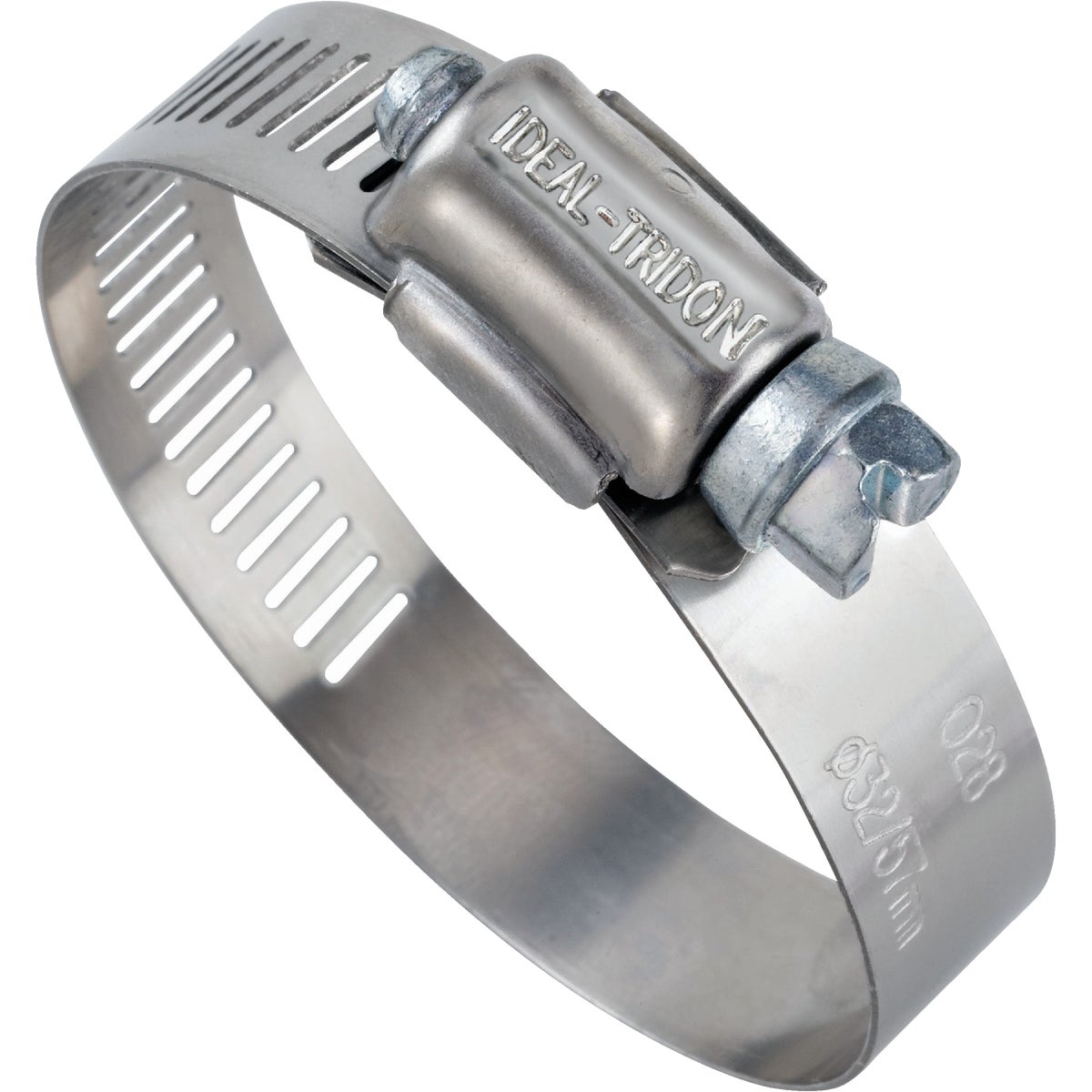 Ideal 1/2 In. - 1-1/4 In. 57 Stainless Steel Hose Clamp with Zinc-Plated Carbon Steel Screw Image 1