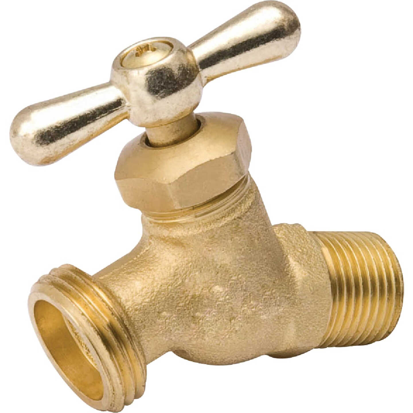 ProLine 1/2 In. MIP X Male Hose Thread No-Kink Hose Bibb Image 1