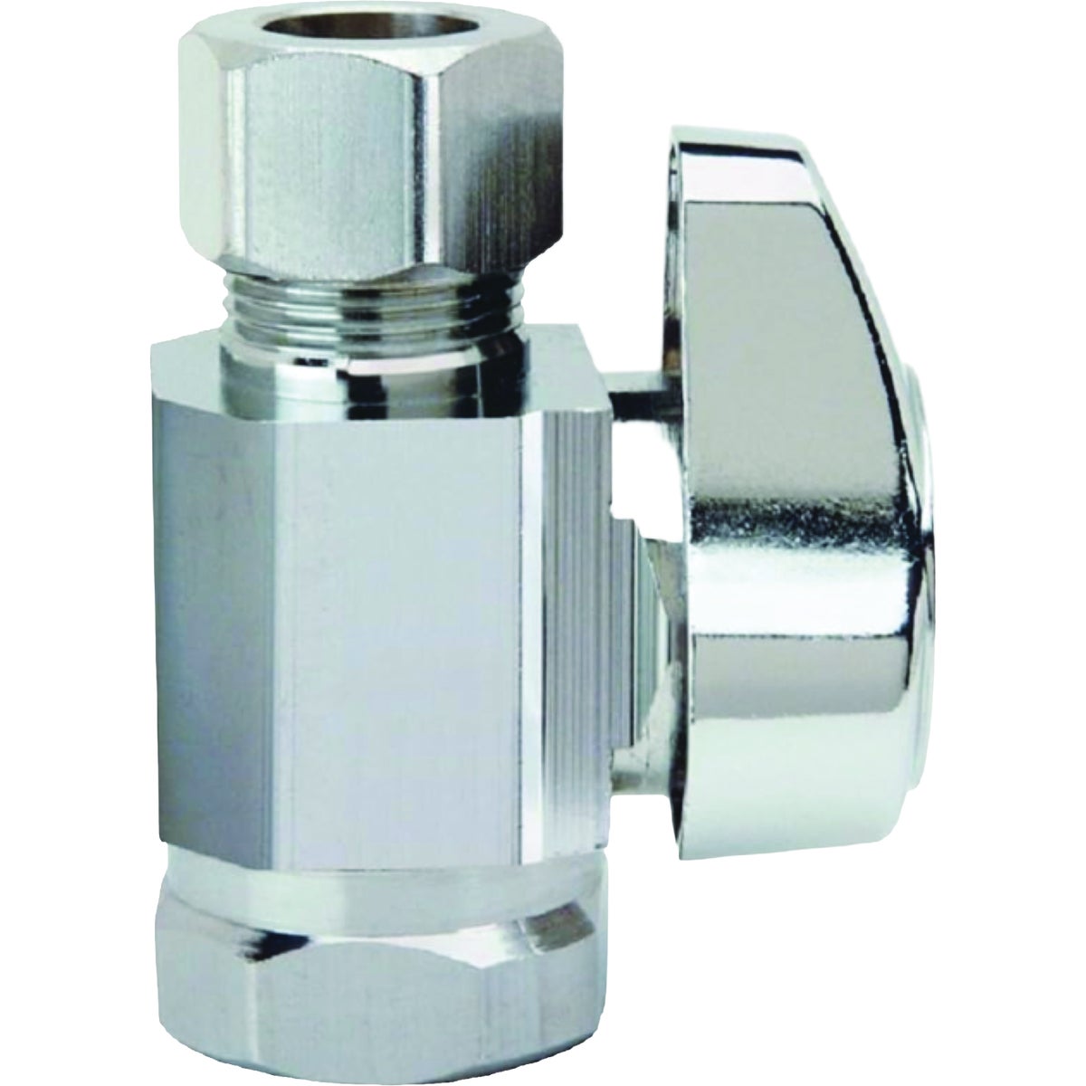BrassCraft 3/8 In. x 3/8 In. Chrome Straight Stop Valve