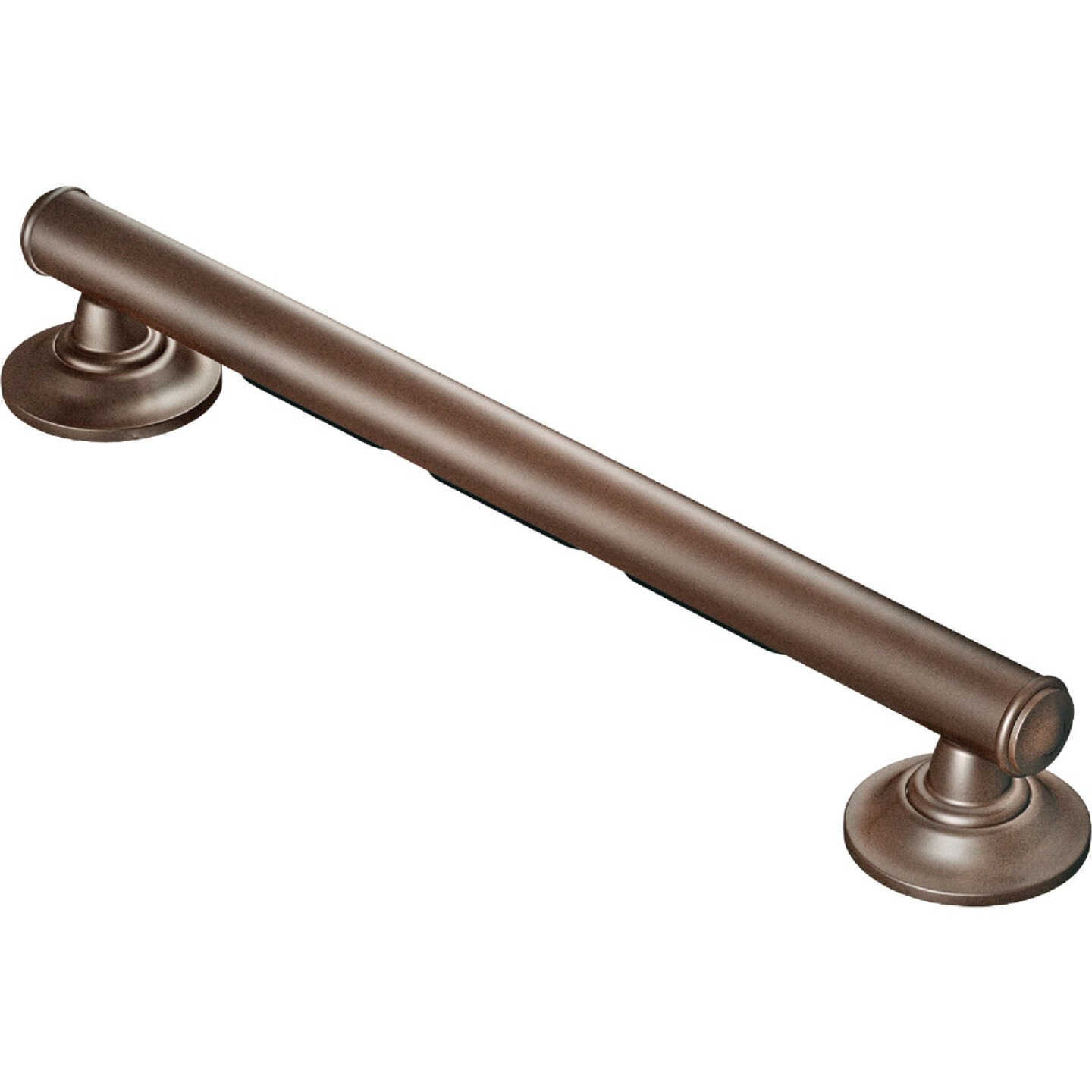 Moen Home Care 24 In. Concealed Screw Designer Grab Bar with Grip Pad, Old World Bronze Image 1