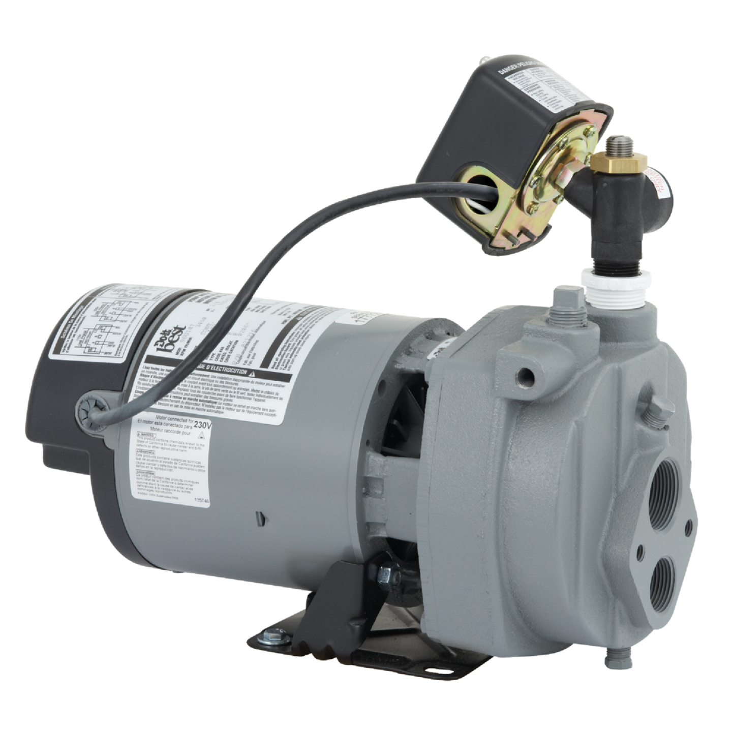 Do it Best 3/4 HP Cast Iron Water Conventible Well Jet Pump Image 1