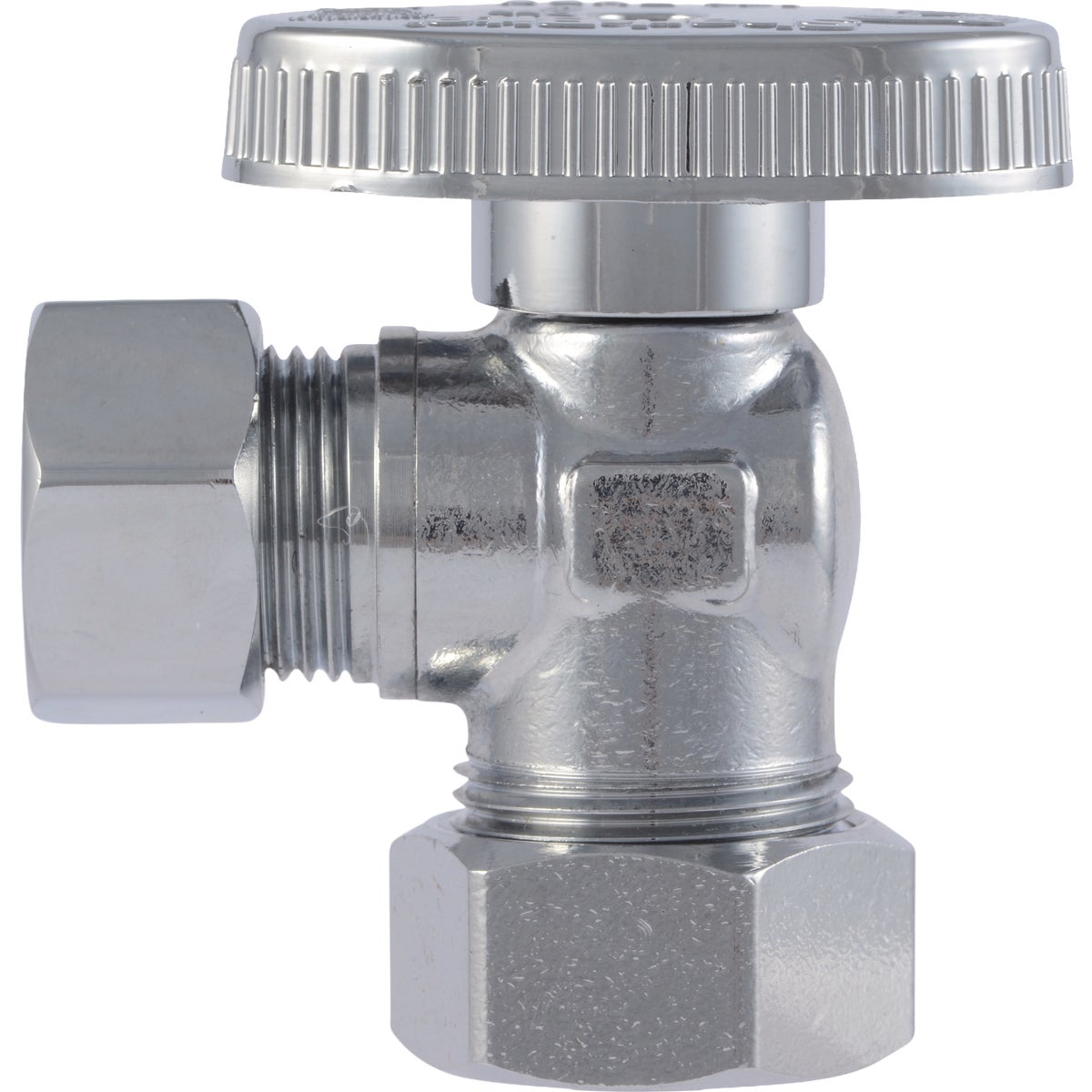 SharkBite 1/2 In. (5/8 In. OD) Compression x 1/2 In. (3/8 In. OD) Angle Stop Valve Image 4