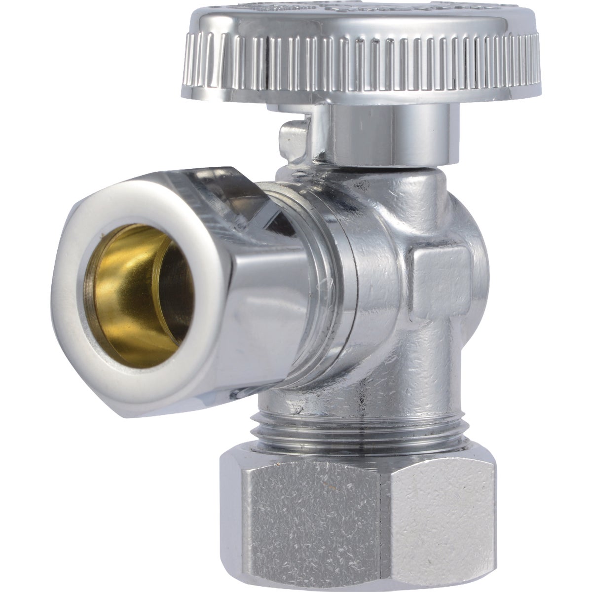 SharkBite 1/2 In. (5/8 In. OD) Compression x 1/2 In. (3/8 In. OD) Angle Stop Valve