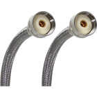 Fluidmaster 3/4 x 3/4 In. Hose Fitting x 60 In. L Braided Stainless Steel Washing Machine Hose Image 1