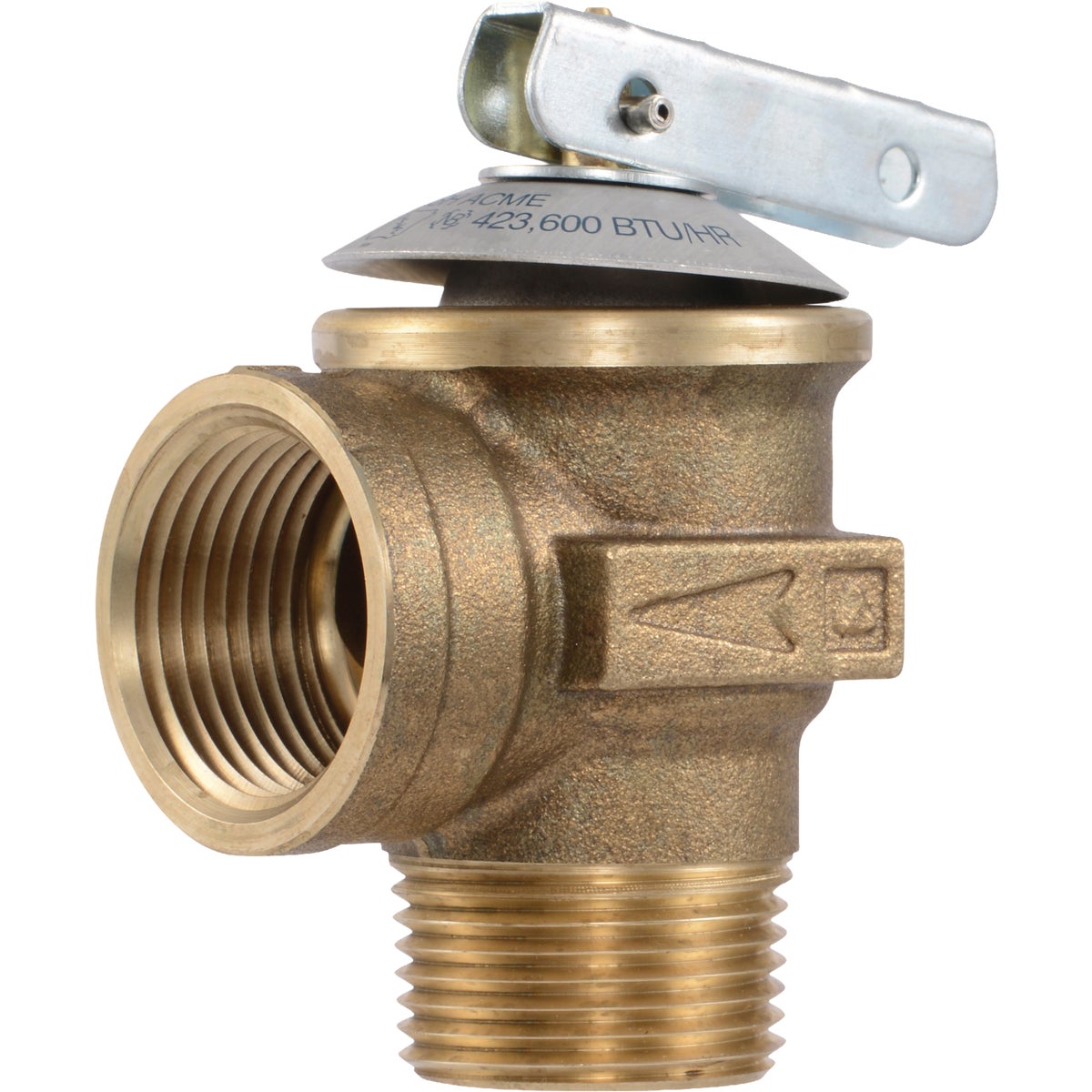 Cash Acme 3/4 In. F-30 Brass Pressure Relief Valve