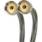 Fluidmaster 3/4 x 3/4 In. Hose Fitting x 60 In. L Braided Stainless Steel Washing Machine Hose (2-Pack) Image 1