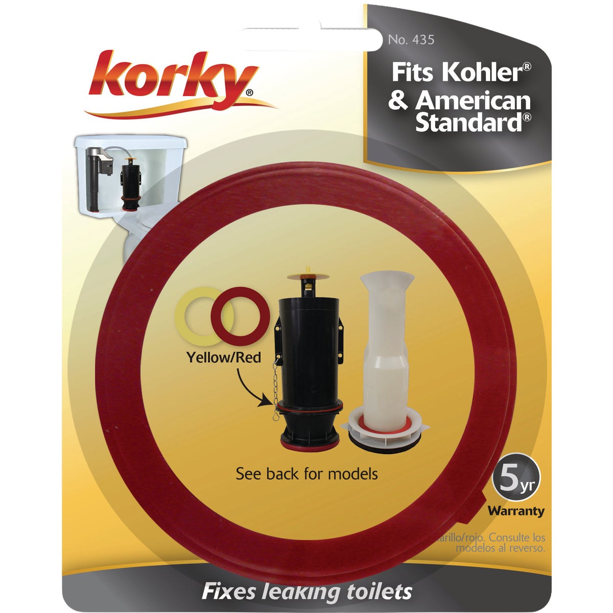Korky American Standard & Kohler 3 In. Toilet Flush Valve Seal Kit