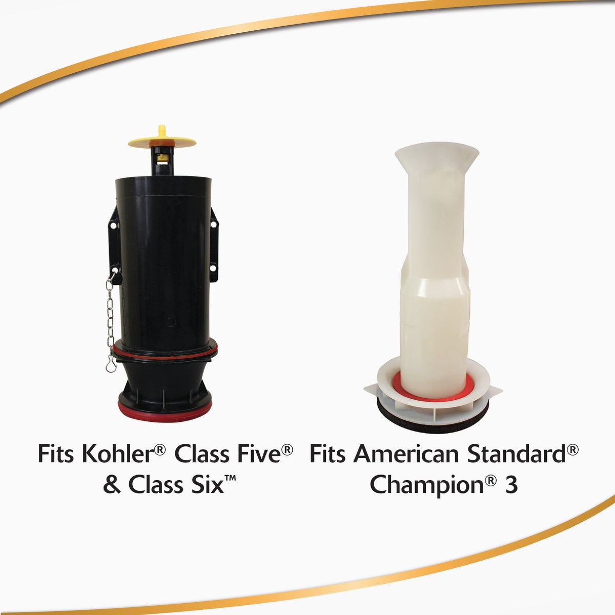 Korky American Standard & Kohler 3 In. Toilet Flush Valve Seal Kit Image 2