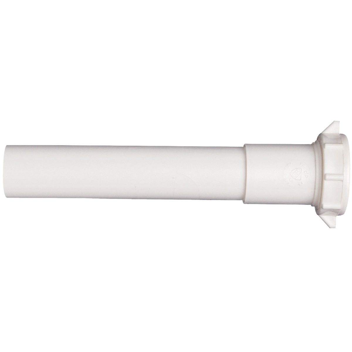 Keeney 1-1/4 In. x 6 In. White Plastic Extension Tube