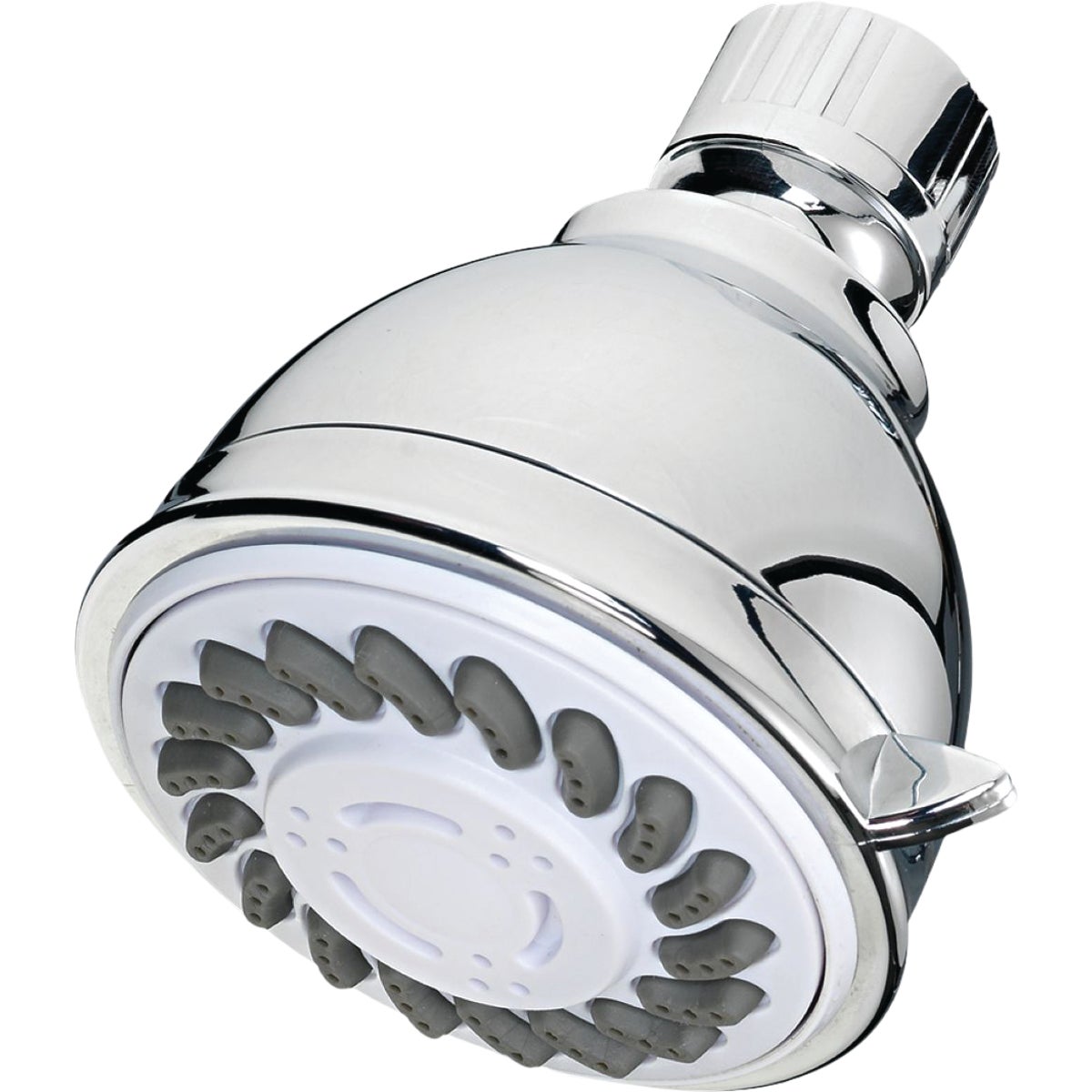 HomePointe Shower Head, Fixed Mount, 3-Settings, Chrome Plastic