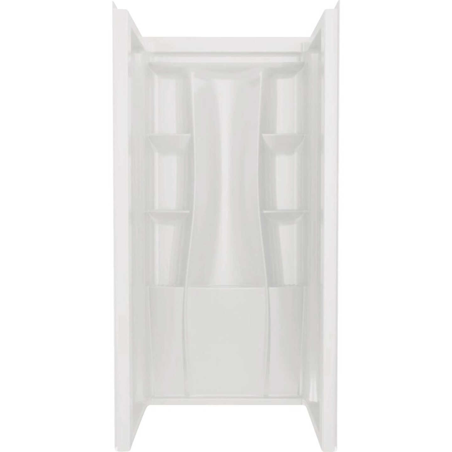 Delta Classic 500 36 In. x 73.25 In. x 36 In. Alcove Shower Wall, White (3-Piece) Image 1