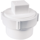Charlotte Pipe 3 In. Schedule 30 DWV PVC Cleanout with Threaded Plug Image 1