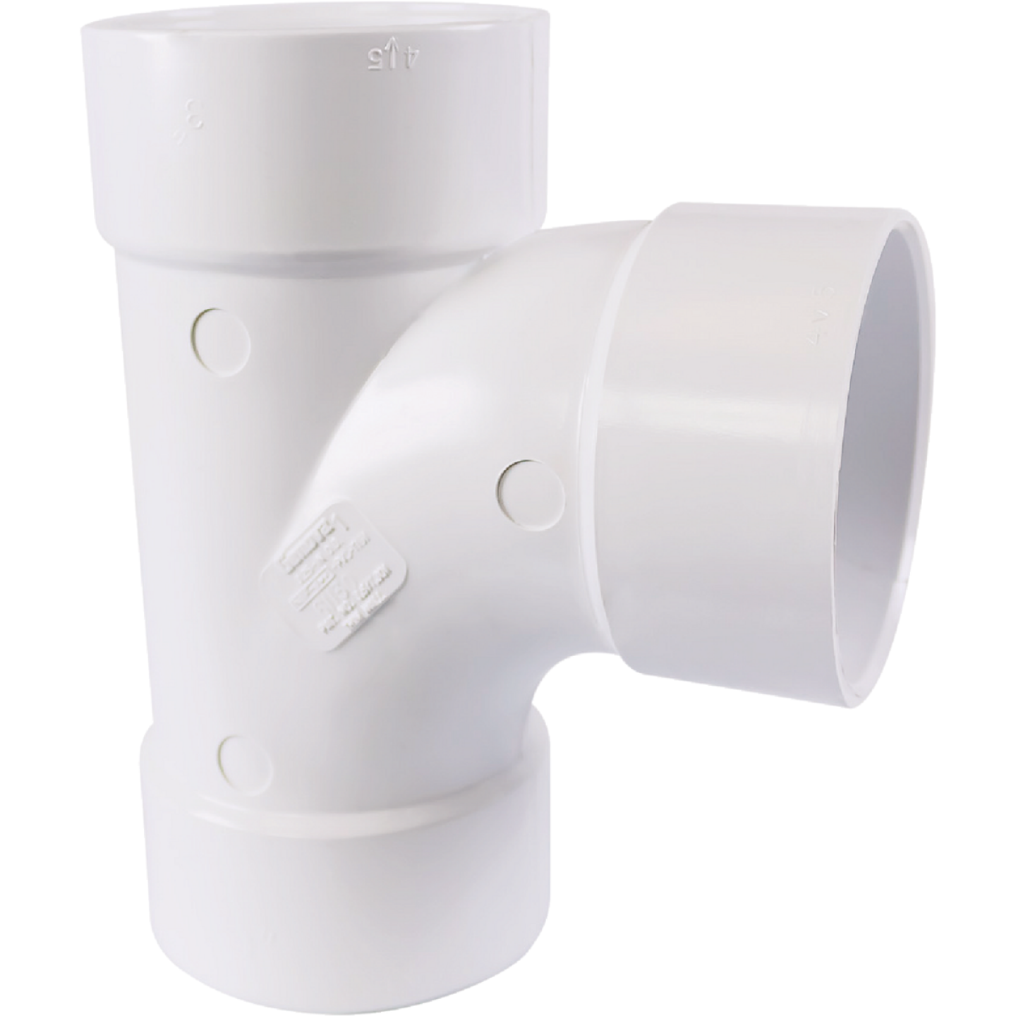 Charlotte Pipe 3 In. Schedule 30 Sanitary PVC Tee Image 1