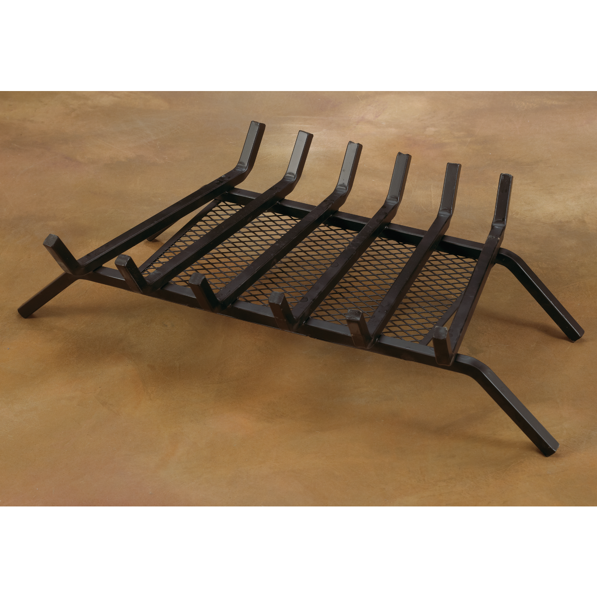 Home Impressions 27 In. Steel Fireplace Grate with Ember Screen Image 2
