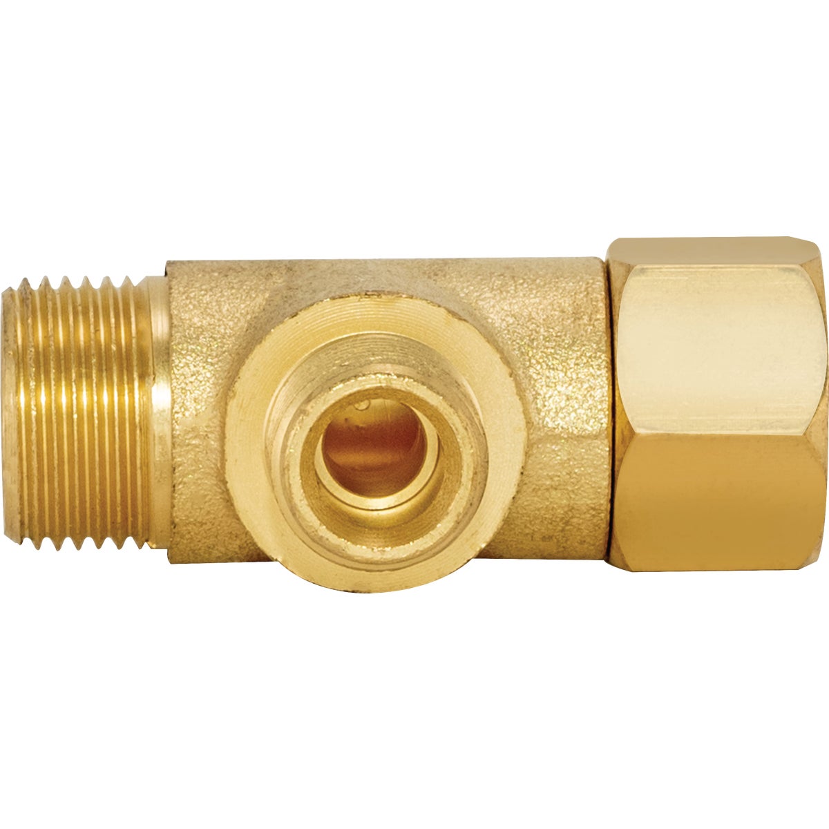 SharkBite 3/8 In. Comp Inlet x 3/8 In. Comp Outlet x 1/4 In. Comp Outlet In. Add-An-Outlet Adapter Image 4