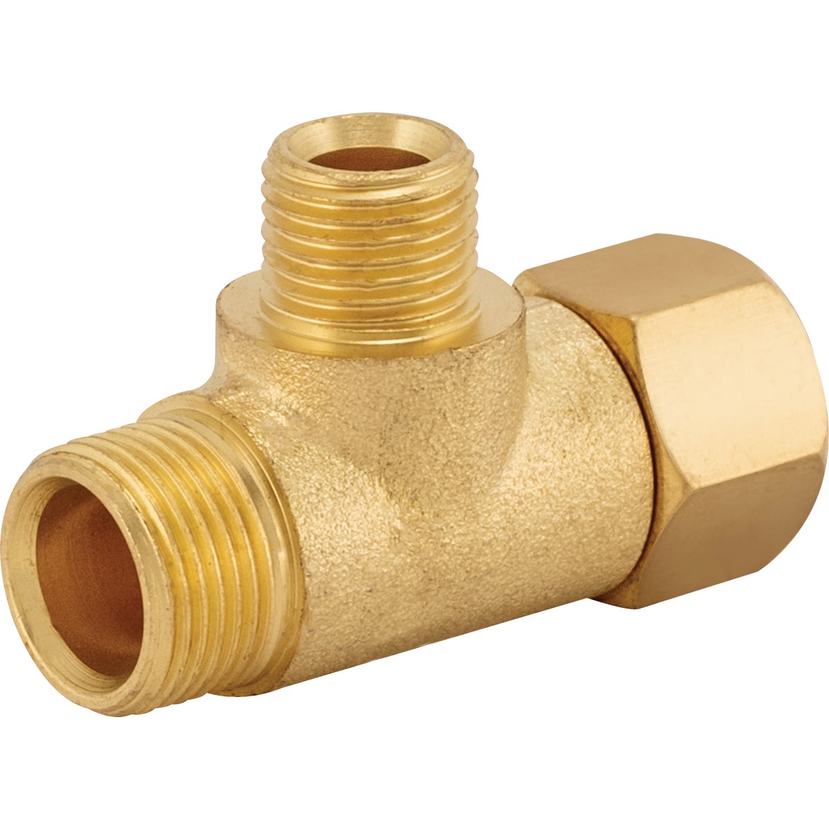 SharkBite 3/8 In. Comp Inlet x 3/8 In. Comp Outlet x 1/4 In. Comp Outlet In. Add-An-Outlet Adapter