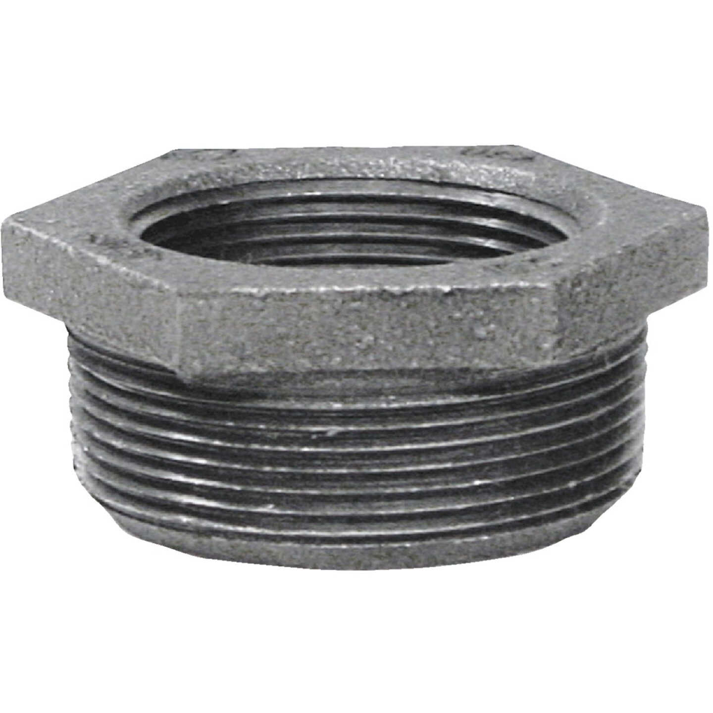 Anvil 2 In. x 1-1/2 In. Hexagon Black Iron Bushing Image 1
