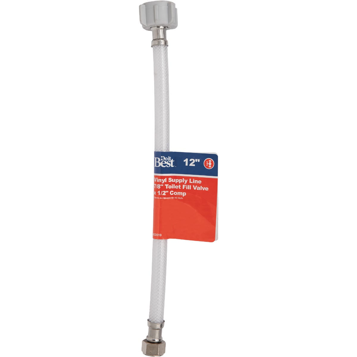 Do it Best 1/2 In. C x 7/8 In. BC x 12 In. L Toilet Connector Image 2