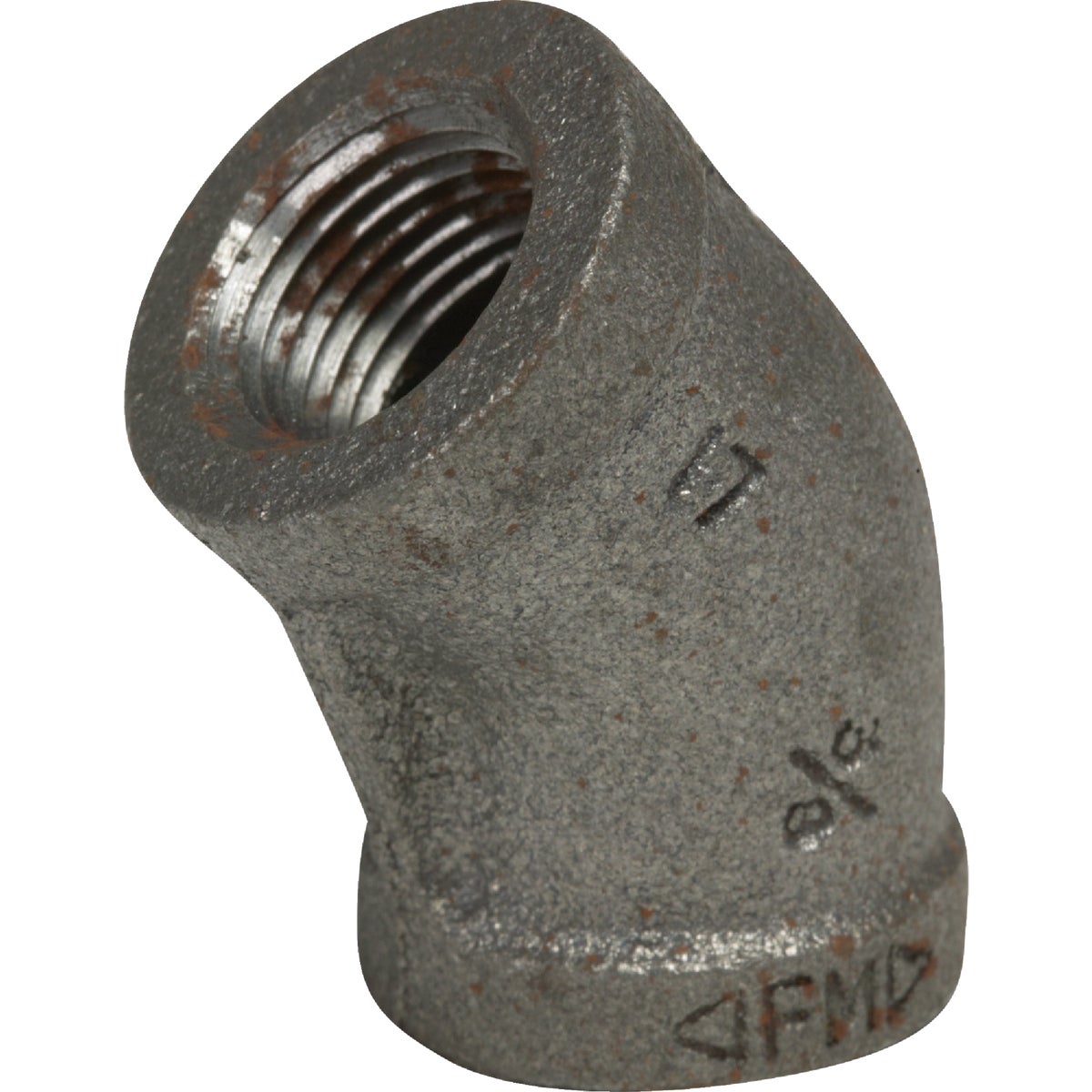 Anvil 2 In. 45 Deg. Malleable Black Iron Elbow (1/8 Bend) Image 1