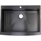 Stylebuilt 33 In. x 25 In. x 8 In. Single Bowl Dual Mount Curved Front Apron Farm Kitchen Sink Image 3