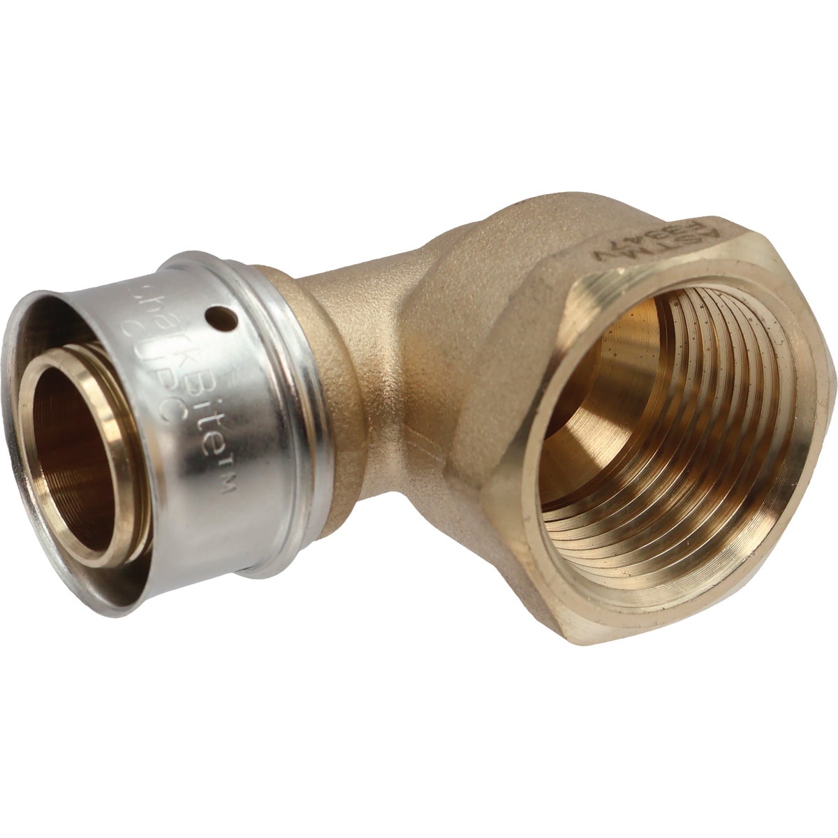 SharkBite 3/4 In. x 3/4 In. FNPT PEX Press Brass Adapter Elbow