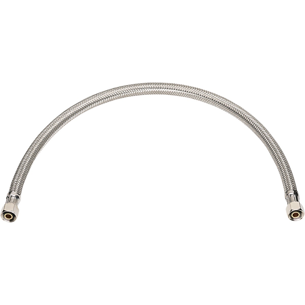 Homewerks 3/8 In. COMP X 3/8 COMP X 20 In. Braided Stainless Steel Faucet Supply Line