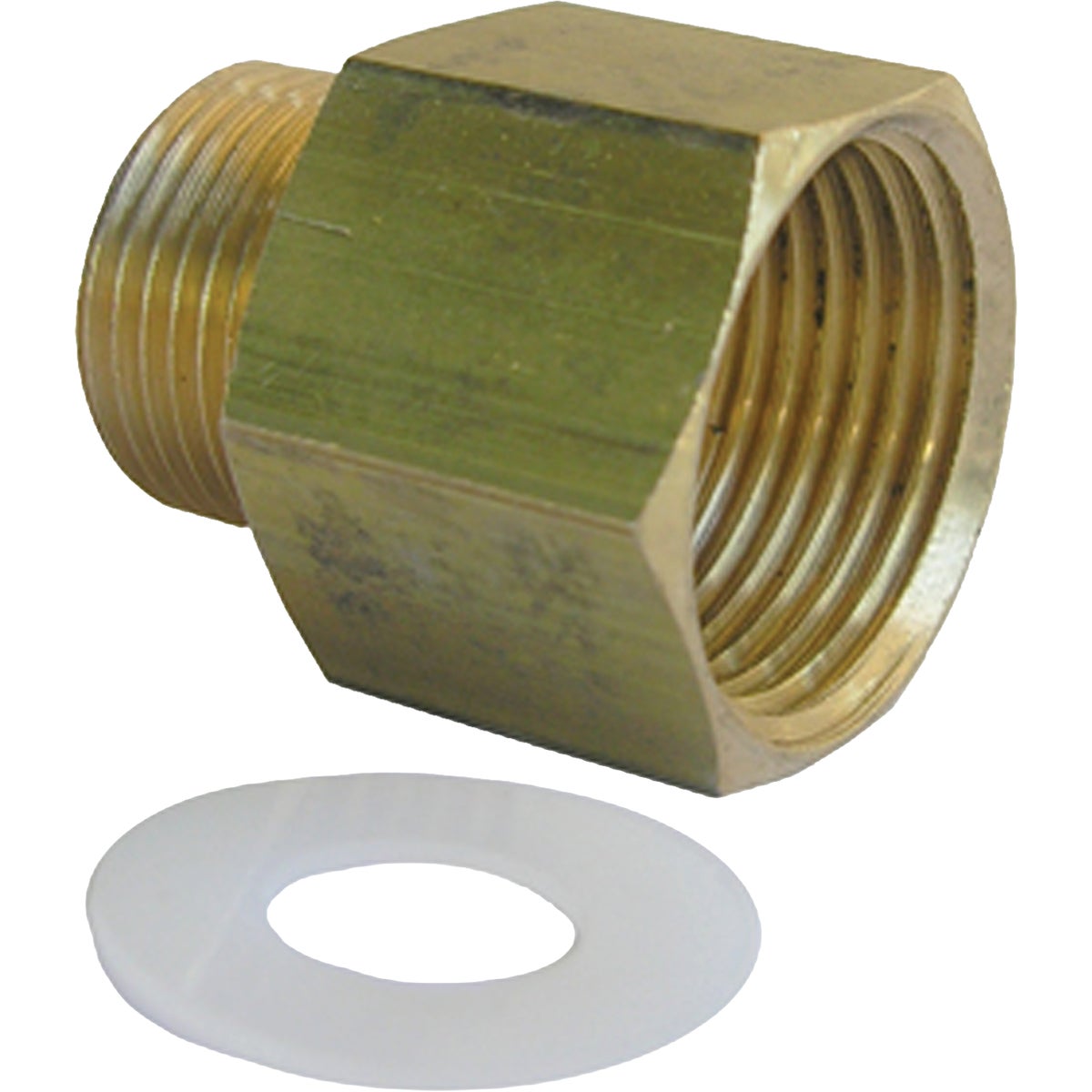 LASCO 3/8 In. Compression x 3/8 In. Fine Flare Brass Adapter