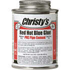 Christy's 8 Oz. Low VOC Red Hot Blue Glue PVC Cement Image 1