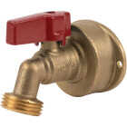 ProLine 1/2 In. PF x 3/4 In. MHT Quarter Turn Brass Hose Bibb Image 1