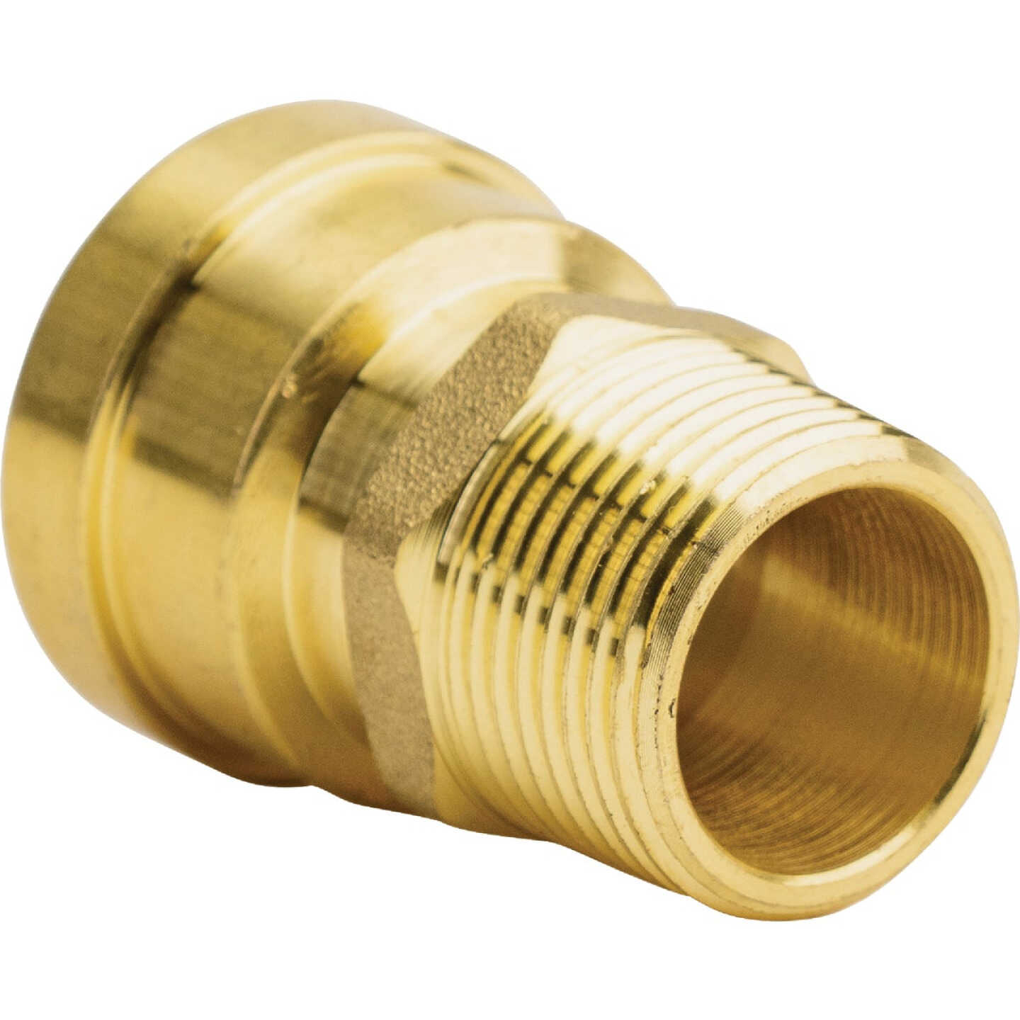 QuickFitting 3/4 In. Push-to-Connect x 3/4 In. MNPT Brass Straight Male Adapter Image 1