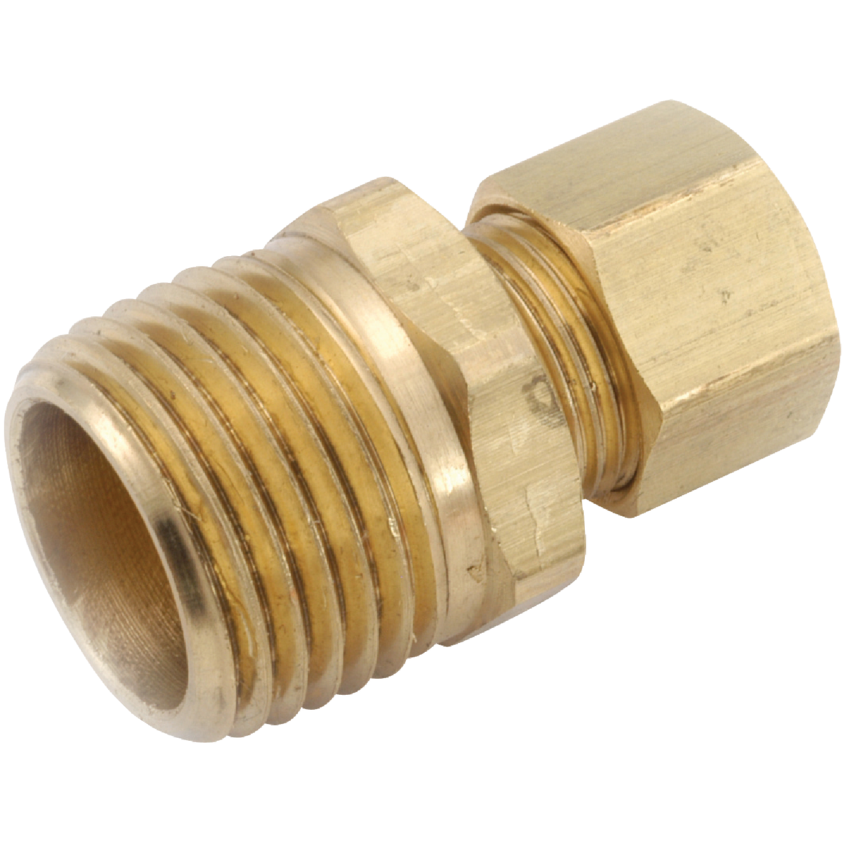 Anderson Metals 1/4 In. x 1/4 In. Brass Male Union Compression Adapter Image 1