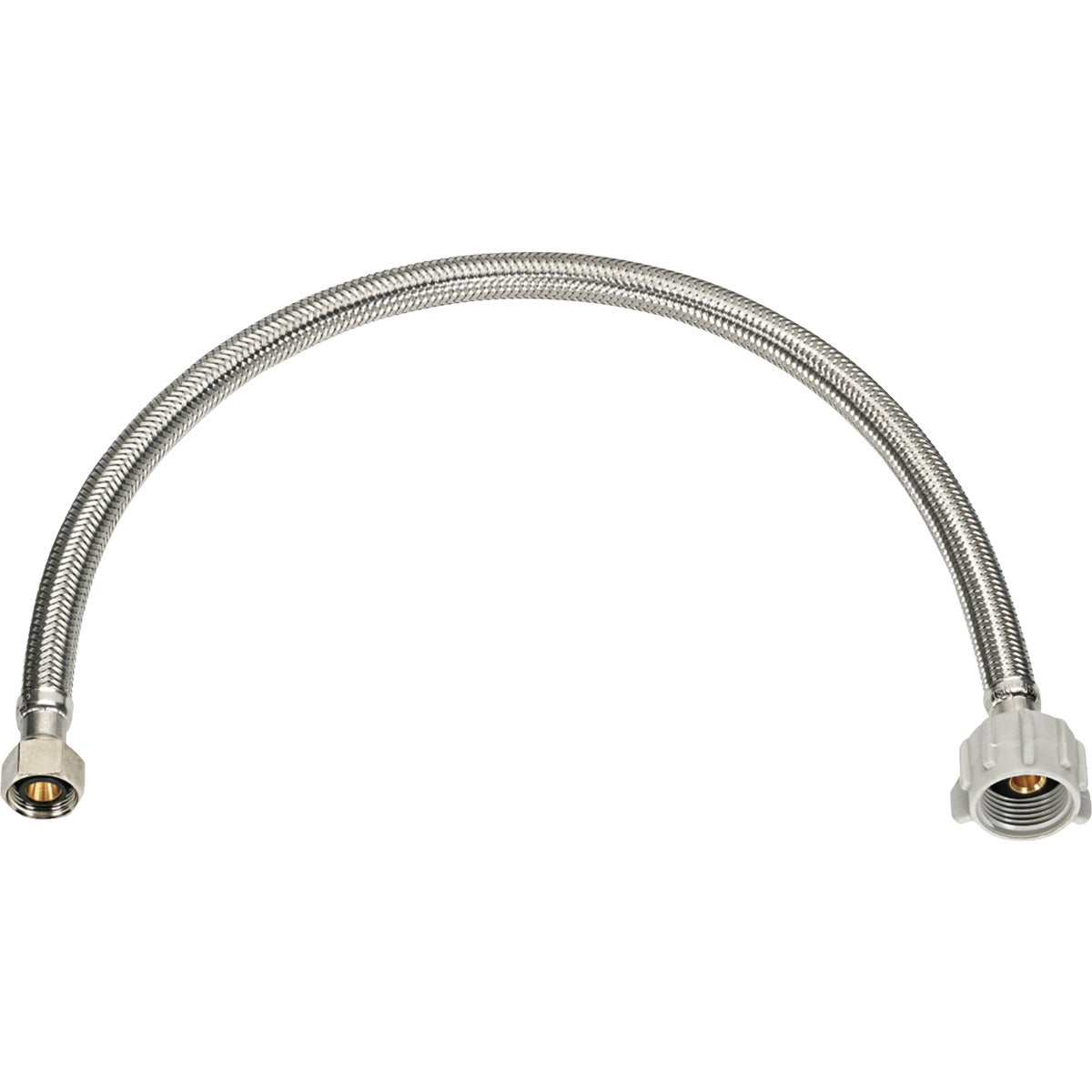 Homewerks 3/8 In. OD X 7/8 In. BC X 12 In. Braided Stainless Steel Toilet Supply Line