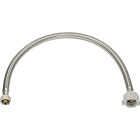 Homewerks 3/8 In. OD X 7/8 In. BC X 12 In. Braided Stainless Steel Toilet Supply Line Image 1