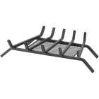 Home Impressions 24 In. Steel Fireplace Grate with Ember Screen Image 1