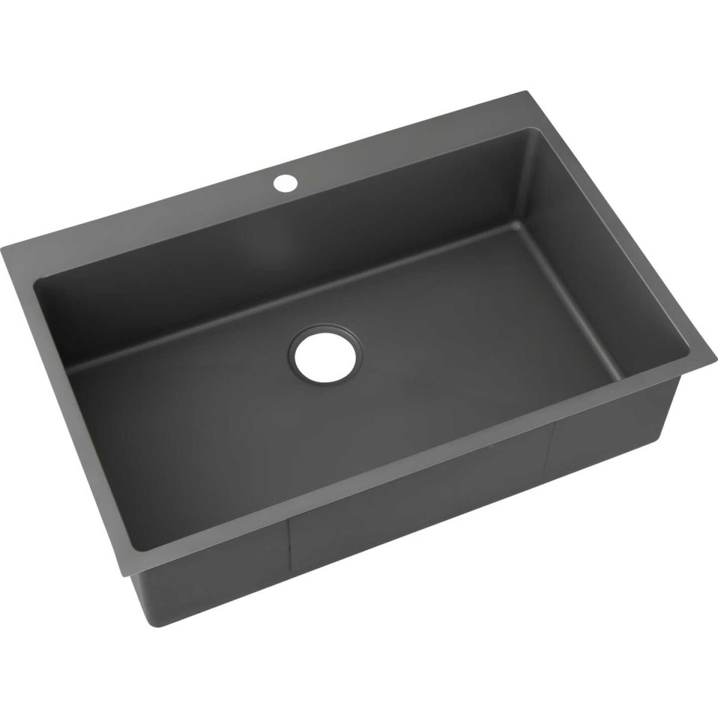 Stylebuilt 33 In. x 22 In. x 9 In. Single Bowl Dual Mount Kitchen Sink Image 1