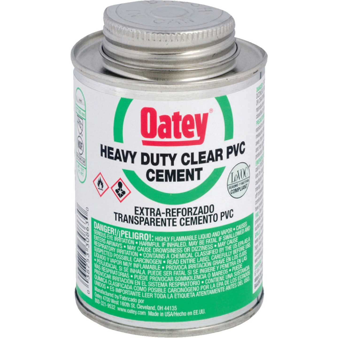 Oatey 4 Oz. Heavy Bodied Heavy-Duty Clear PVC Cement Image 1