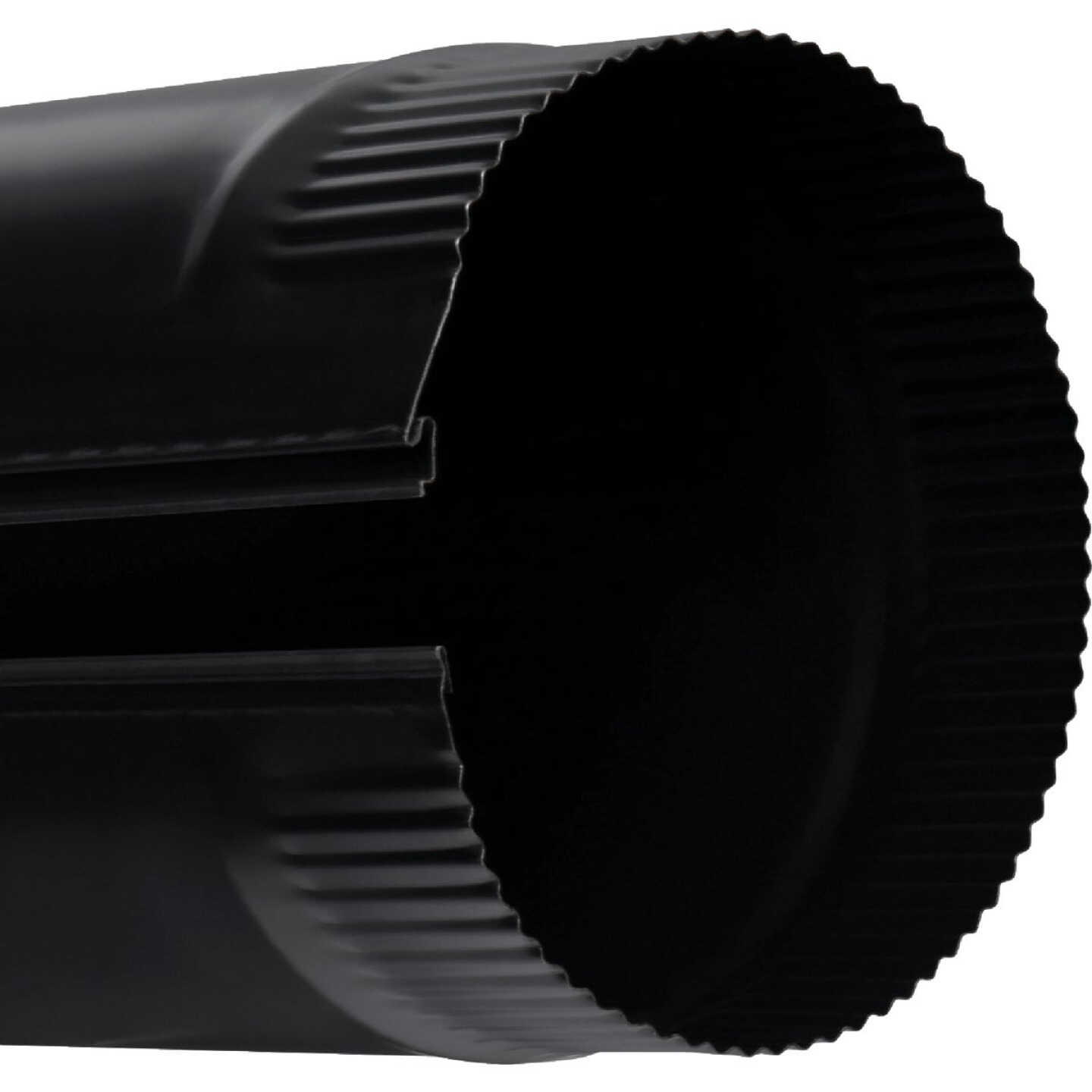 Imperial 28 Ga. 4 In. x 24 In. Black Single-Wall Stove Pipe Image 6