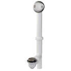 Do it Best Foot Lok Stop Plastic Bath Drain with Brushed Nickel Trim Image 1
