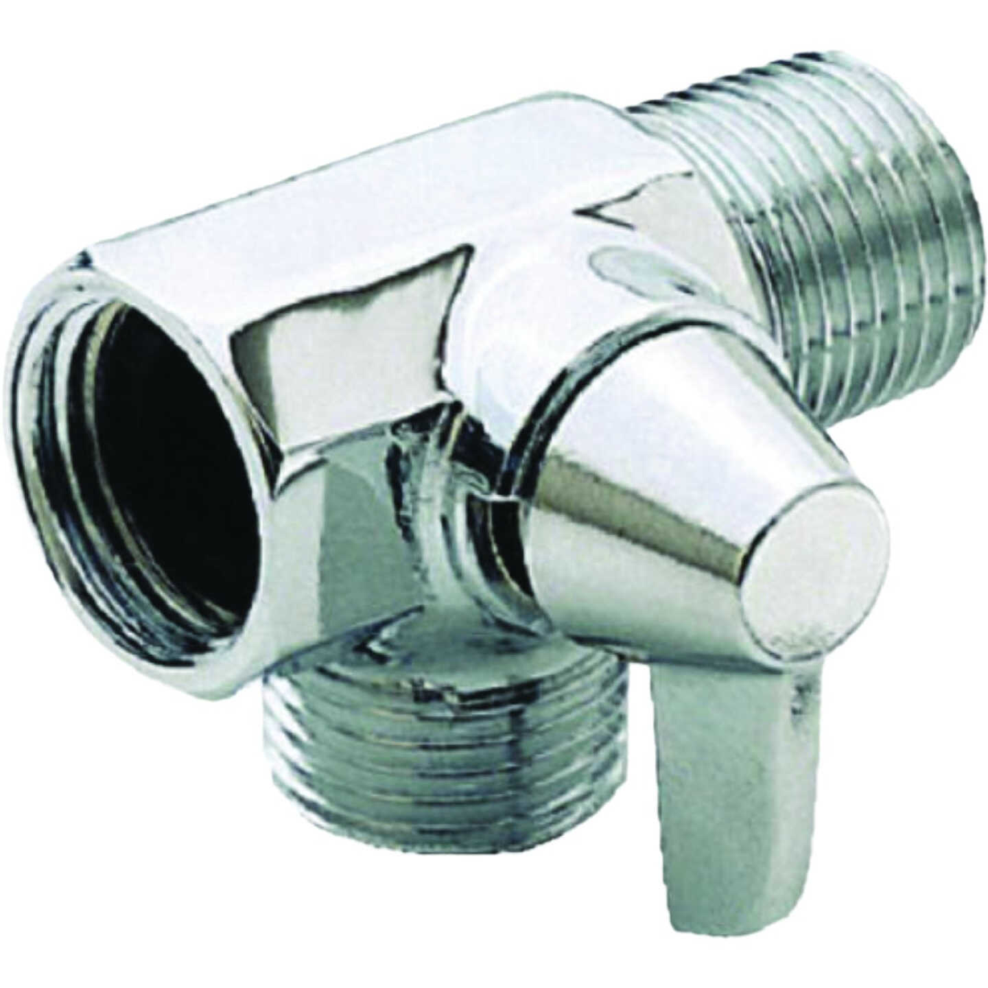 Master Plumber Chrome Finish Shower Flow Diverter With Arm Control Image 1