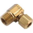 Anderson Metals 1/4 In. x 1/4 In. Male 90 Deg. Compression Brass Elbow (1/4 Bend) Image 1