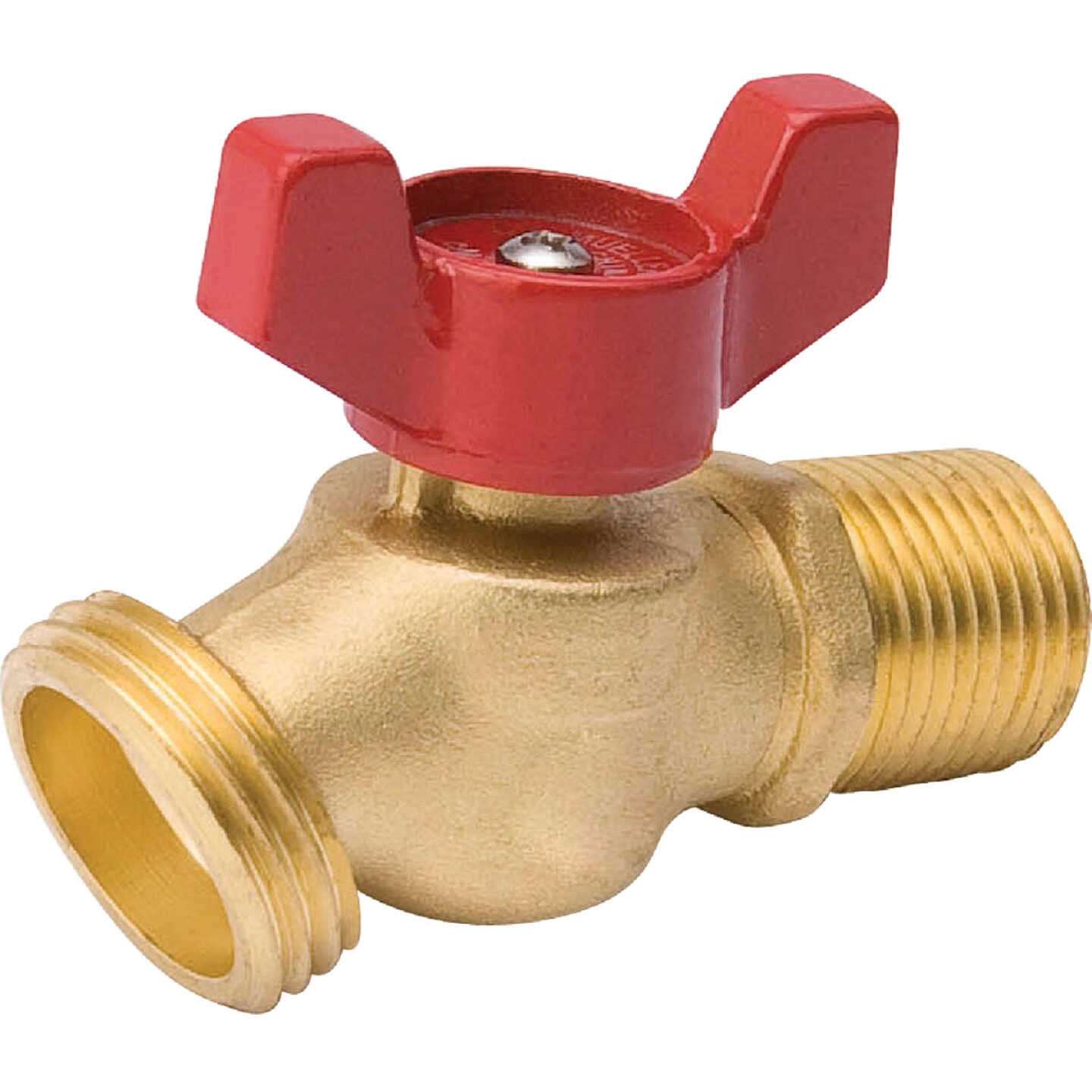 ProLine Quartermaster Series 3/4 In. MIP X 3/4 Male Hose Thread No-Kink Hose Bibb Image 1