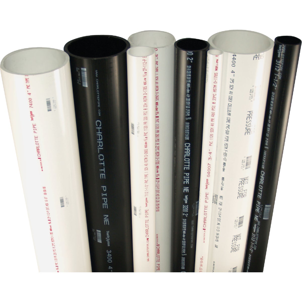 Charlotte Pipe 1 In. x 10 Ft.Cold Water Schedule 40 PVC Pressure Pipe Image 2