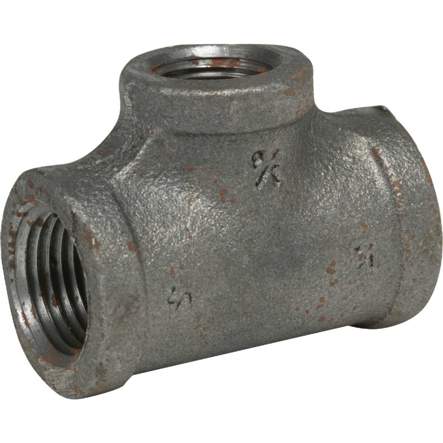 Anvil 1 In. x 1 In. x 1/2 In. Reducing Malleable Black Iron Tee Image 1