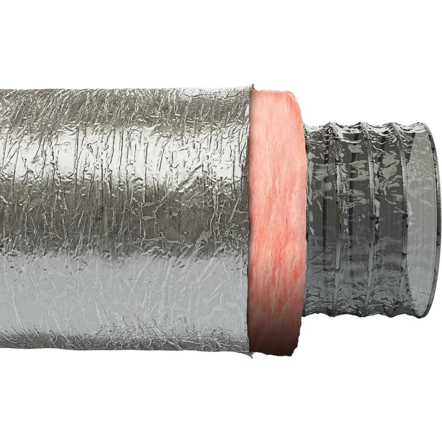 Imperial 6 In. I.D. x 25 Ft. R6.0 Silver Jacket Flexible Insulated Ducting Image 2