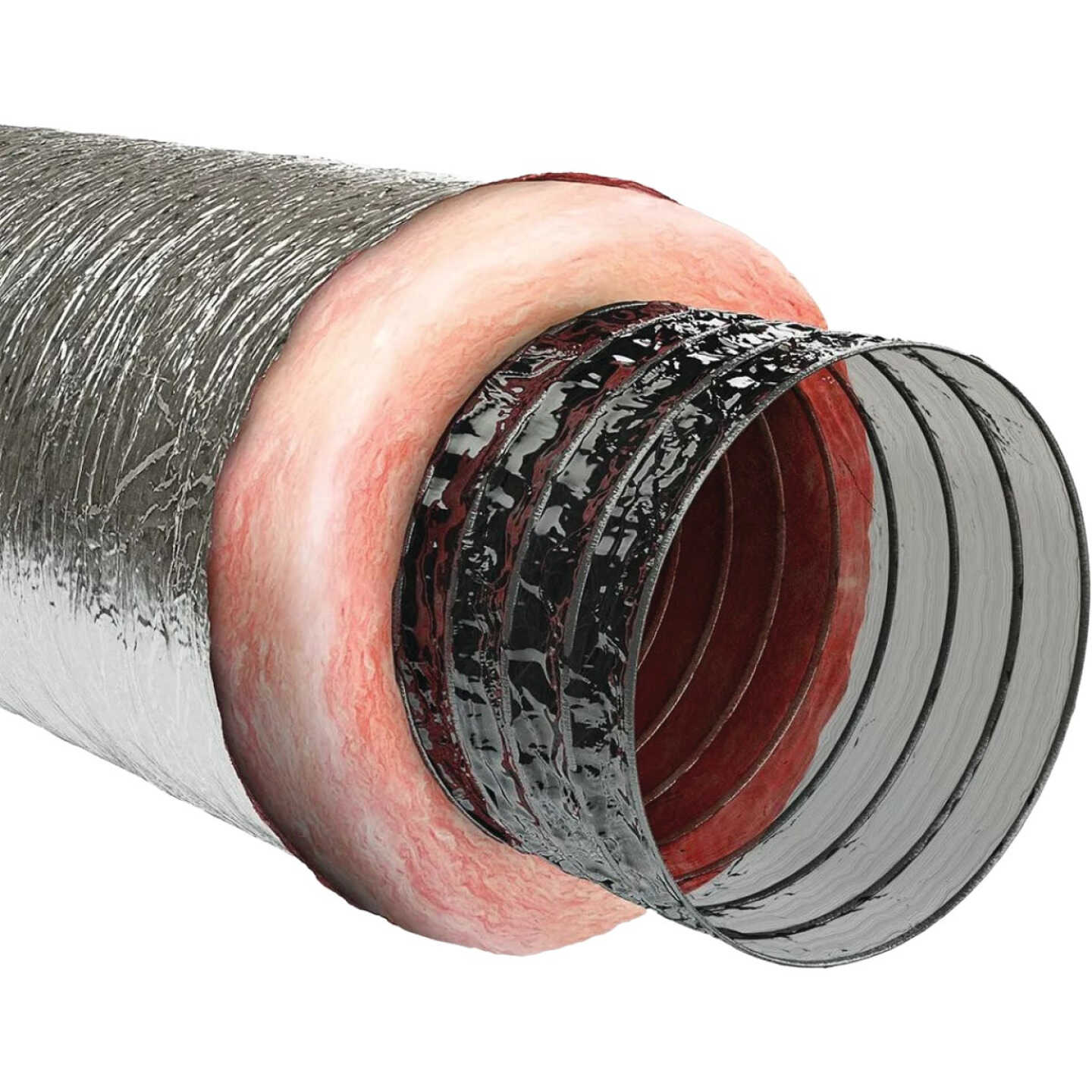 Imperial 6 In. I.D. x 25 Ft. R6.0 Silver Jacket Flexible Insulated Ducting Image 1