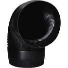 Imperial 24 Ga. 6 In. Black Corrugated Stove Pipe Elbow Image 3