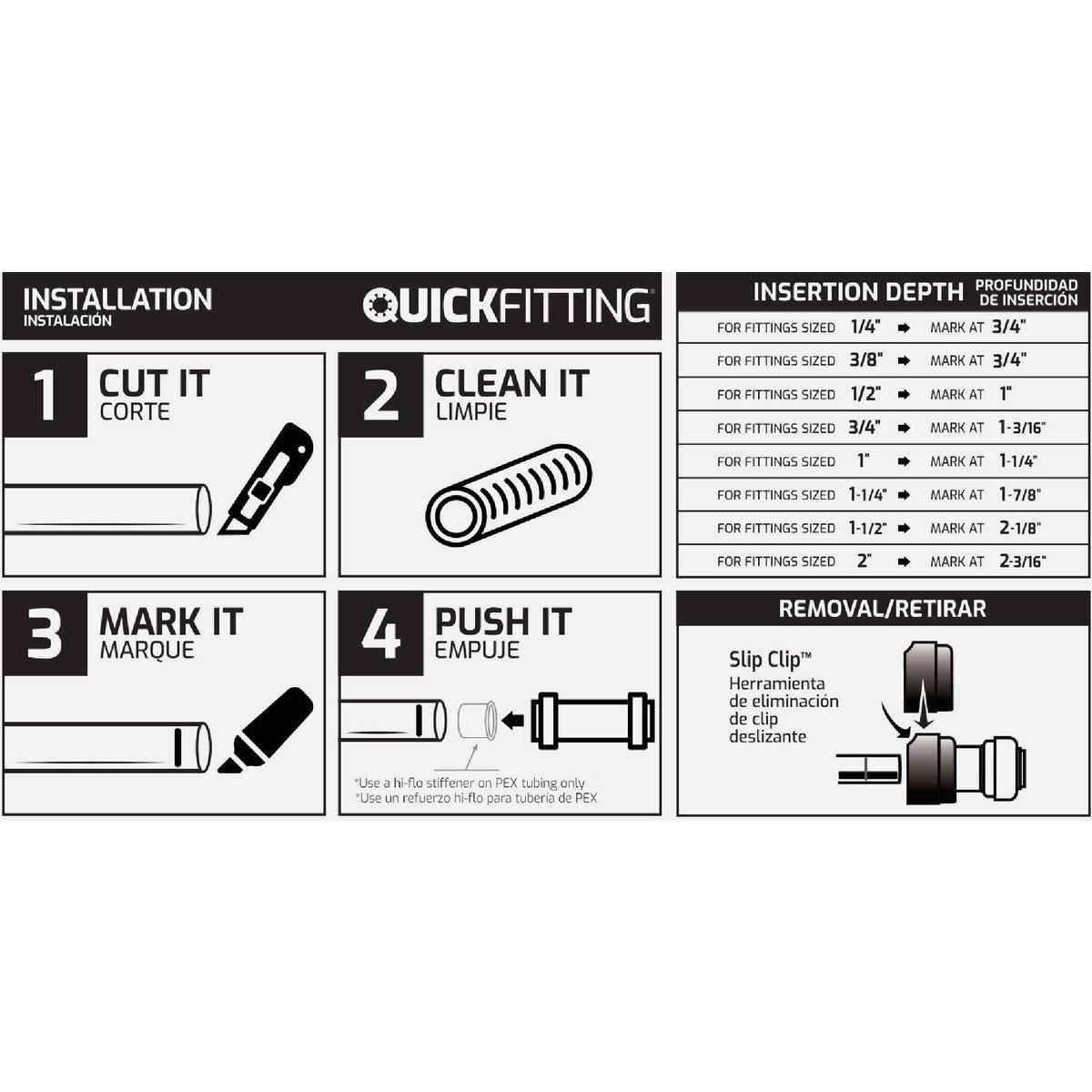 QuickFitting 3/4 In. Push-to-Connect x 3/4 In. FNPT Stainless Steel Straight Female Adapter Image 2