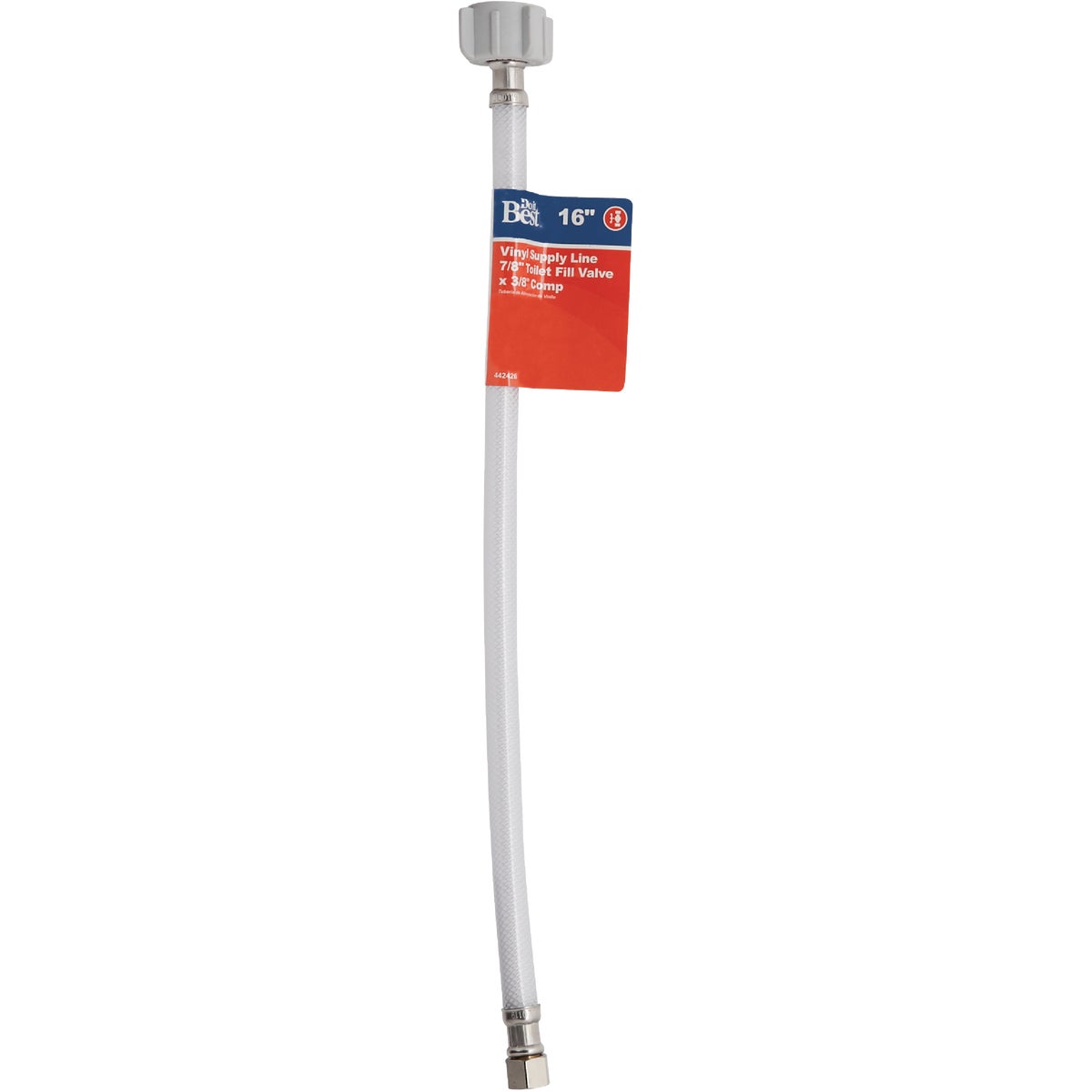Do it Best 3/8 In. C x 7/8 In. BC Nut x 16 In. L Toilet Connector Image 2